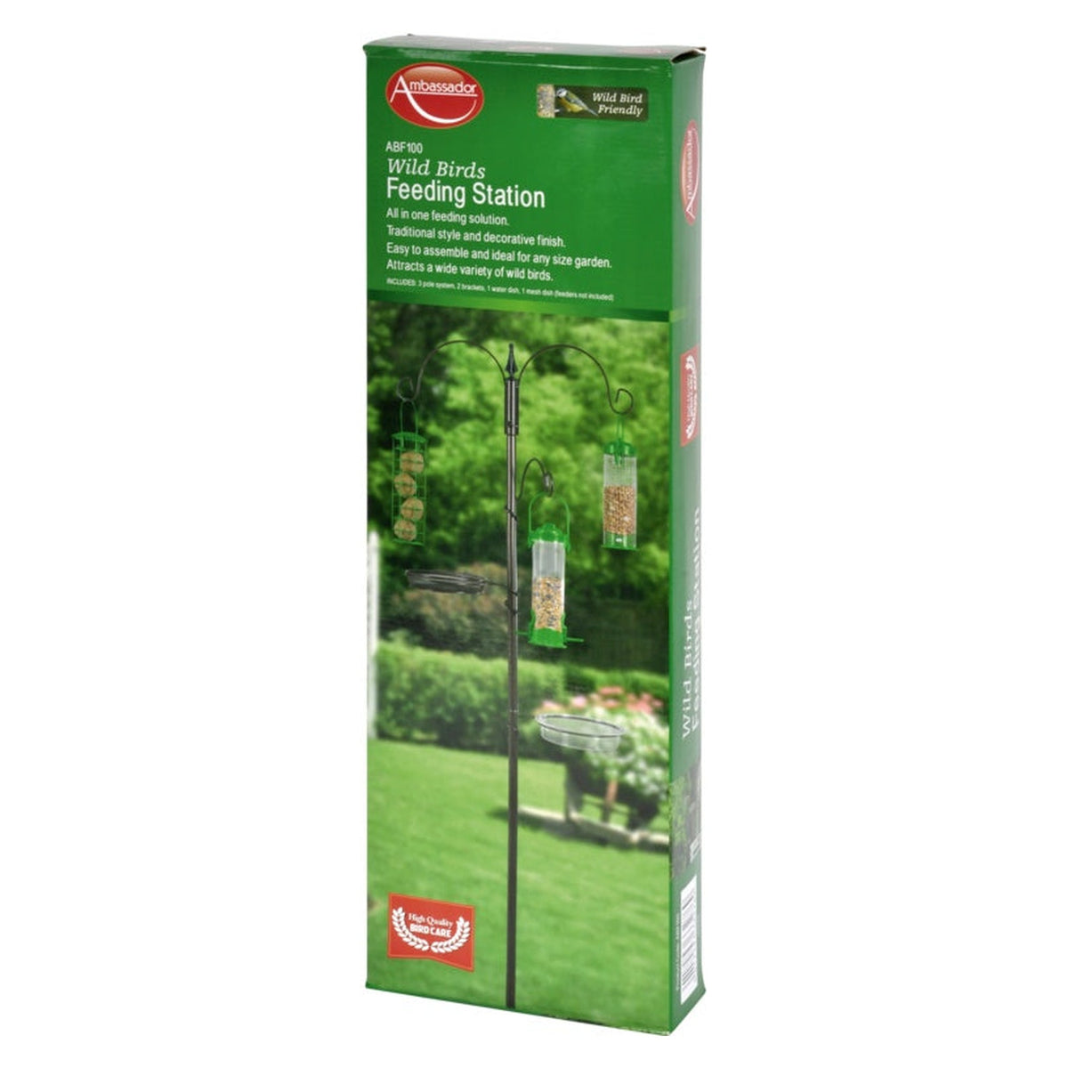 Ambassador wild bird feeding station, 192cm, view 2