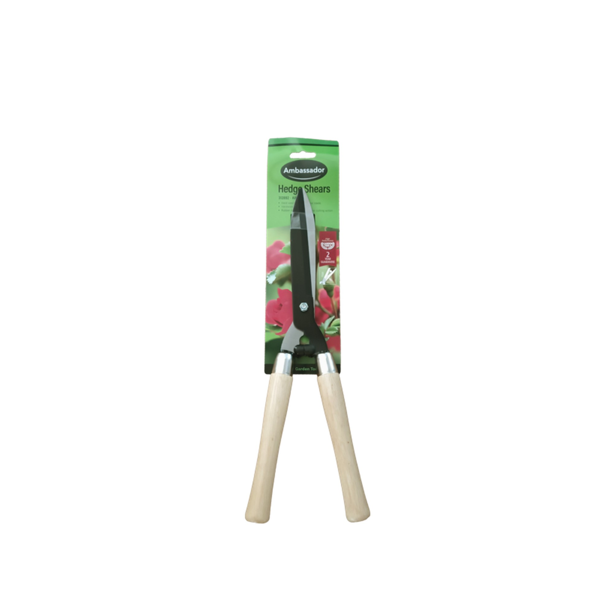 Ambassador wooden handle hedge shear