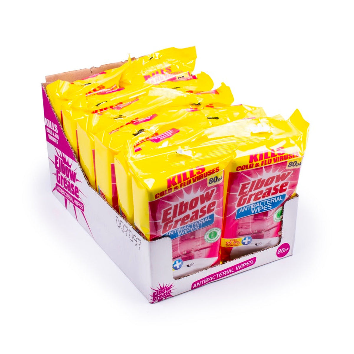 Antibacterial Wipes Pink Blush - Pack 80, view 2