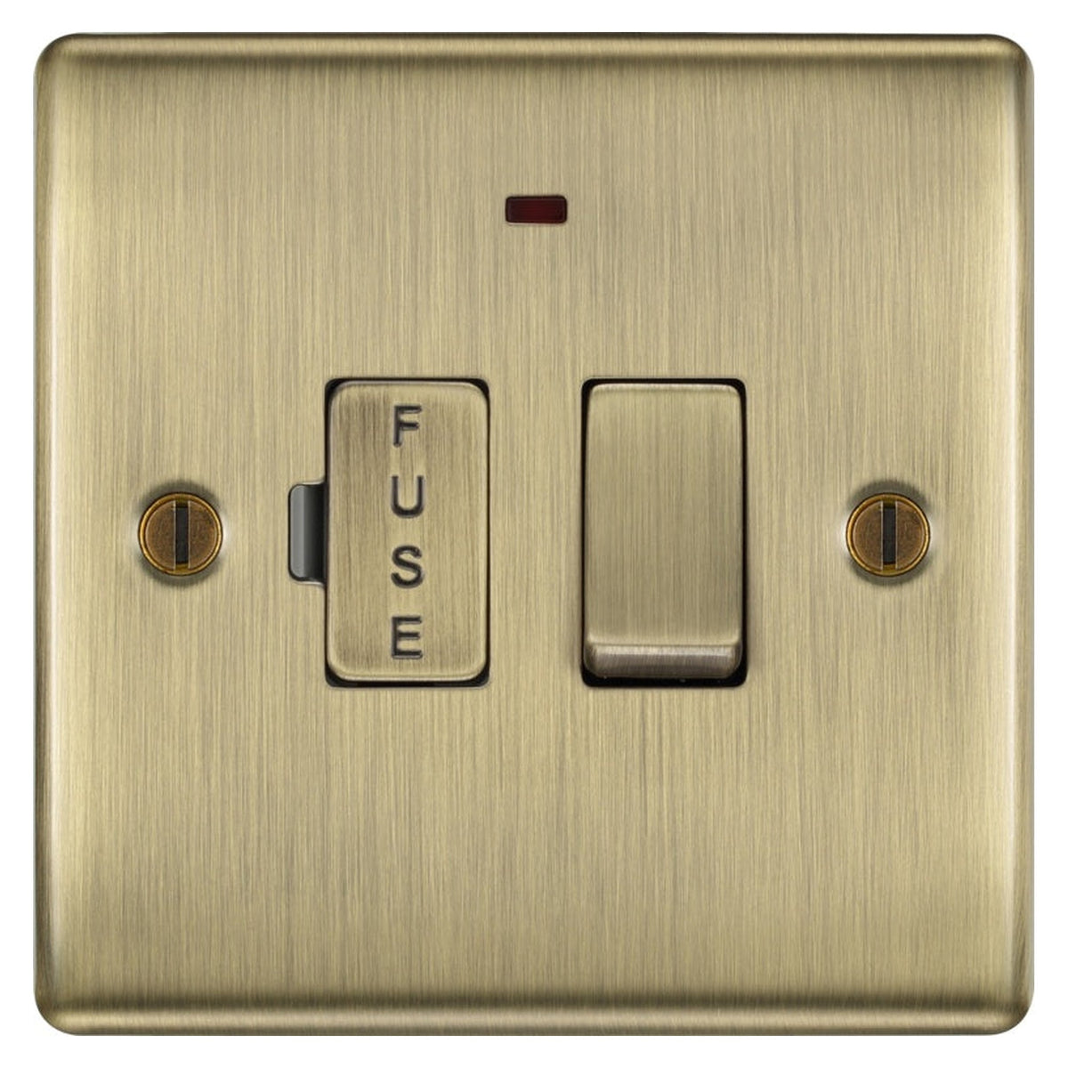 Antique Brass Switched Fused Connection Unit - 13amp, view 4
