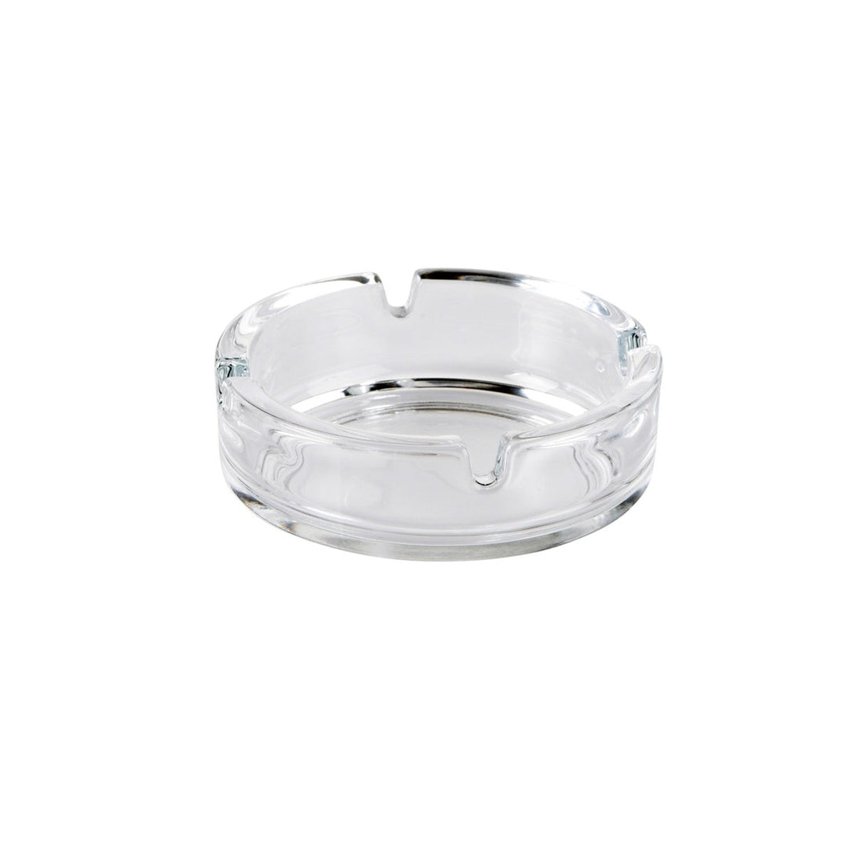 Apollo clear glass stacking ashtray 10.5cm, view 2