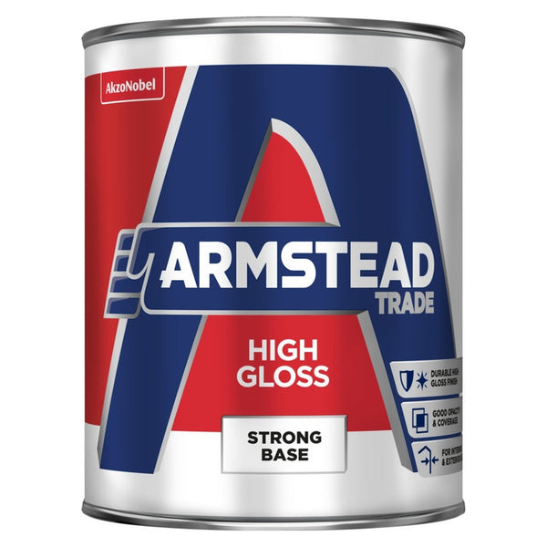 Armstead Trade high gloss strong base paint 5L tin