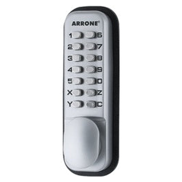 Arrone digital door lock in satin chrome