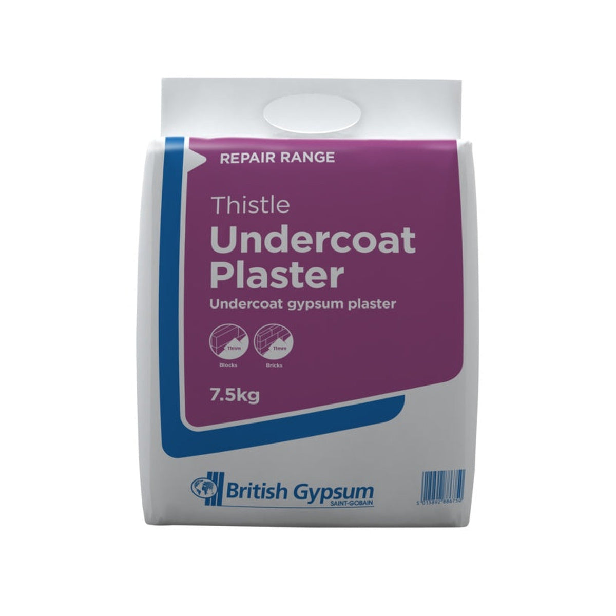 Artex Thistle undercoat plaster 7.5kg bag