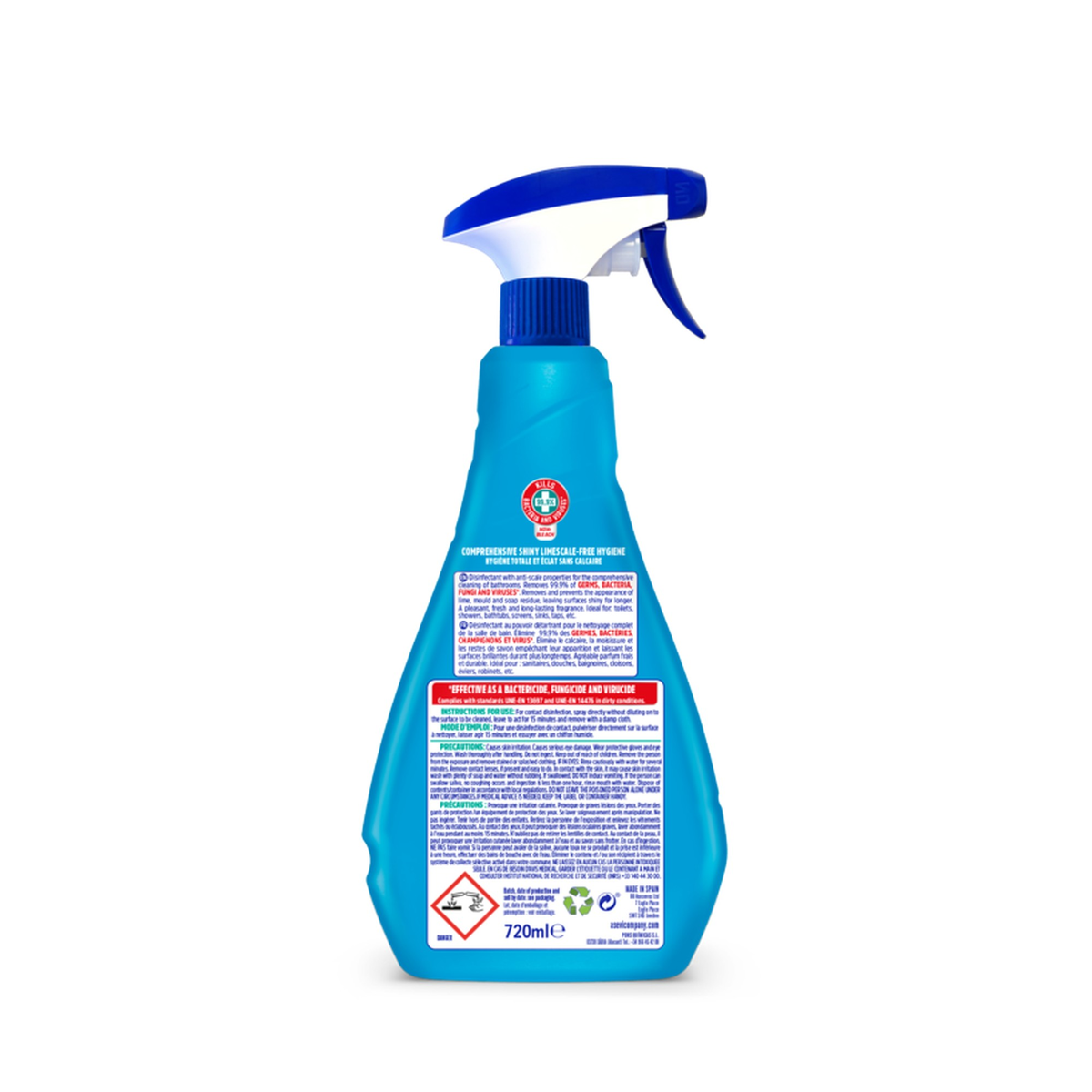 Asevi bathroom disinfectant spray 720ml, view 2