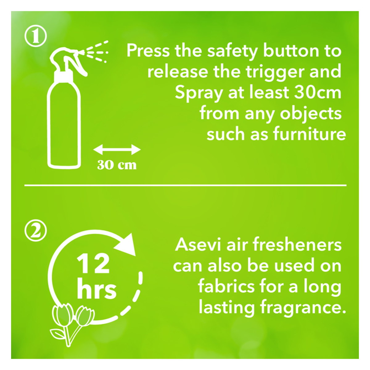 Asevi Spring air freshener spray 400ml, view 4