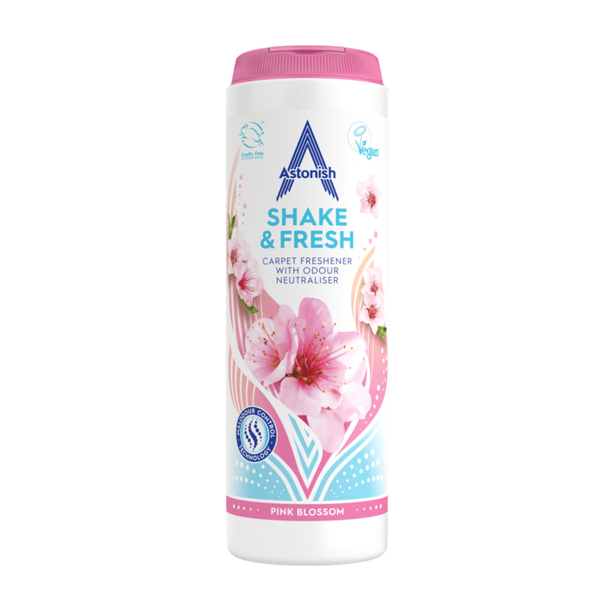 Astonish Shake and Fresh pink blossom carpet freshener 350g