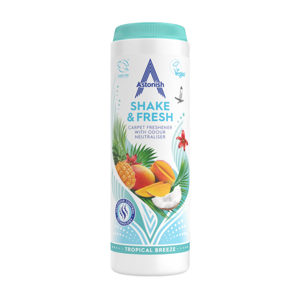 Astonish Shake & Fresh carpet freshener 350g in Tropical Breeze