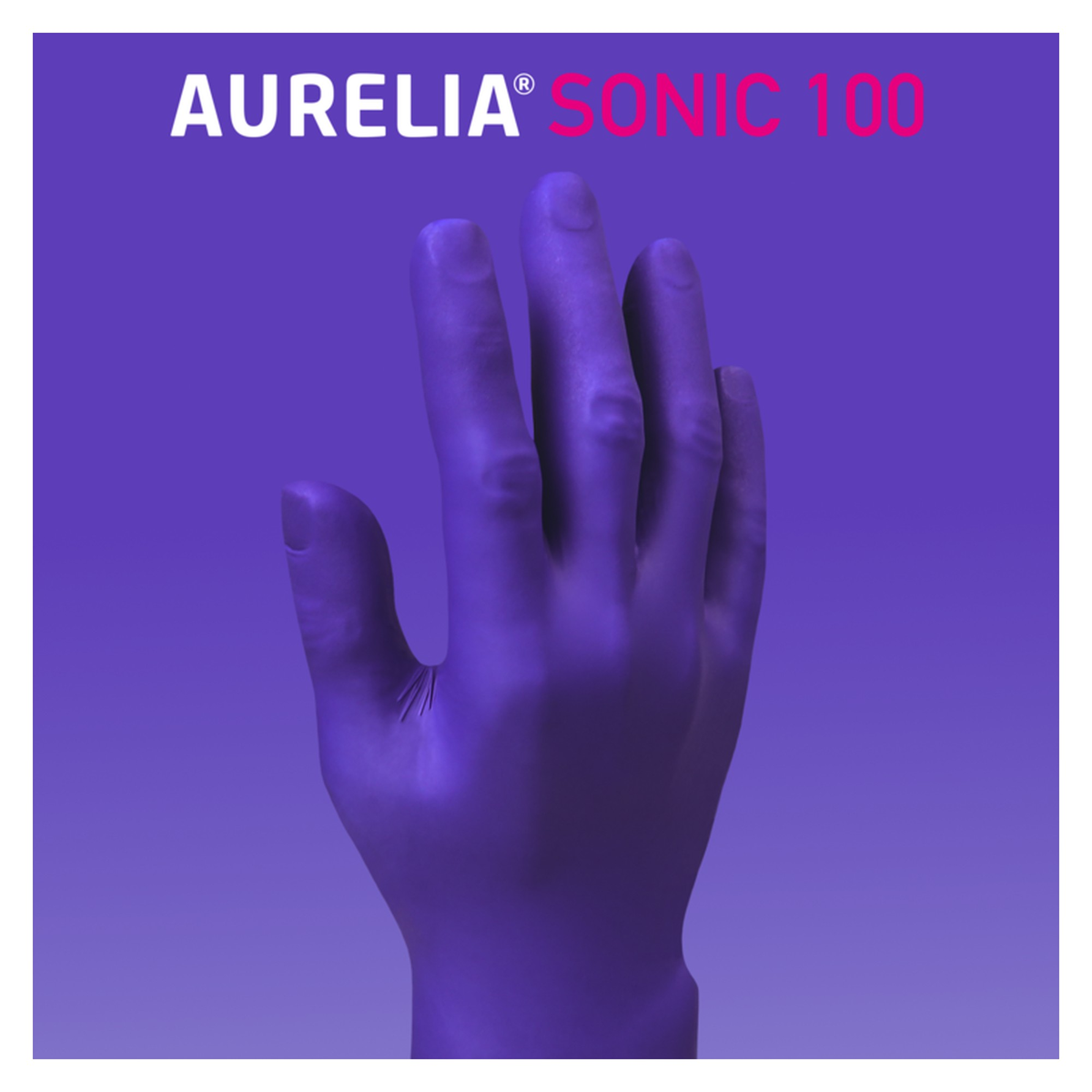 Aurelia Sonic blue nitrile gloves, pack of 100, X large, view 3