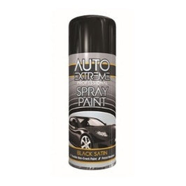 Auto Extreme black satin spray paint, 400ml can