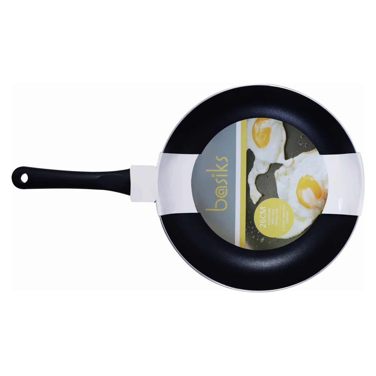 Basiks 26cm black induction frying pan