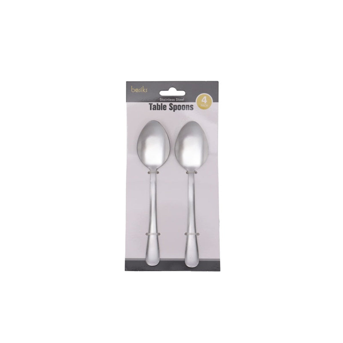 Basiks stainless steel tablespoons, set of 4