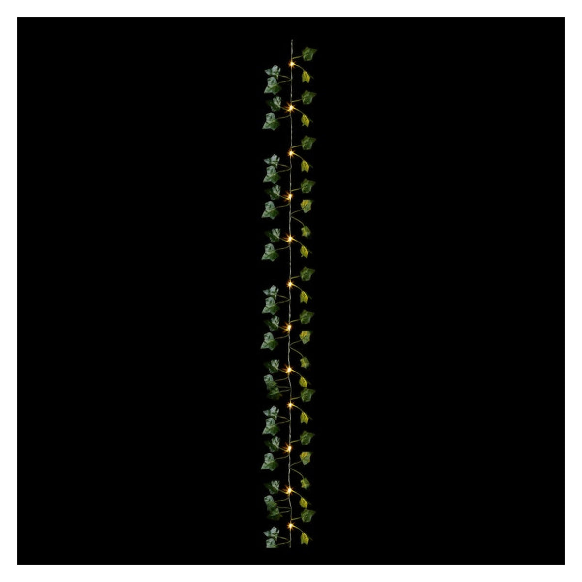 Battery Operated Ivy Garland - Warm White 19 LED 1.8m