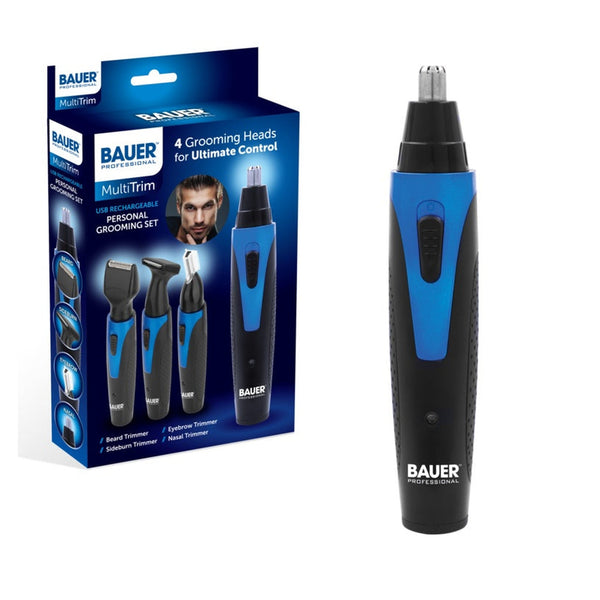Bauer rechargeable multi function trimmer with four heads