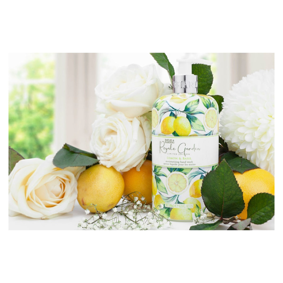 Baylis & Harding lemon and basil hand wash 500ml, view 2
