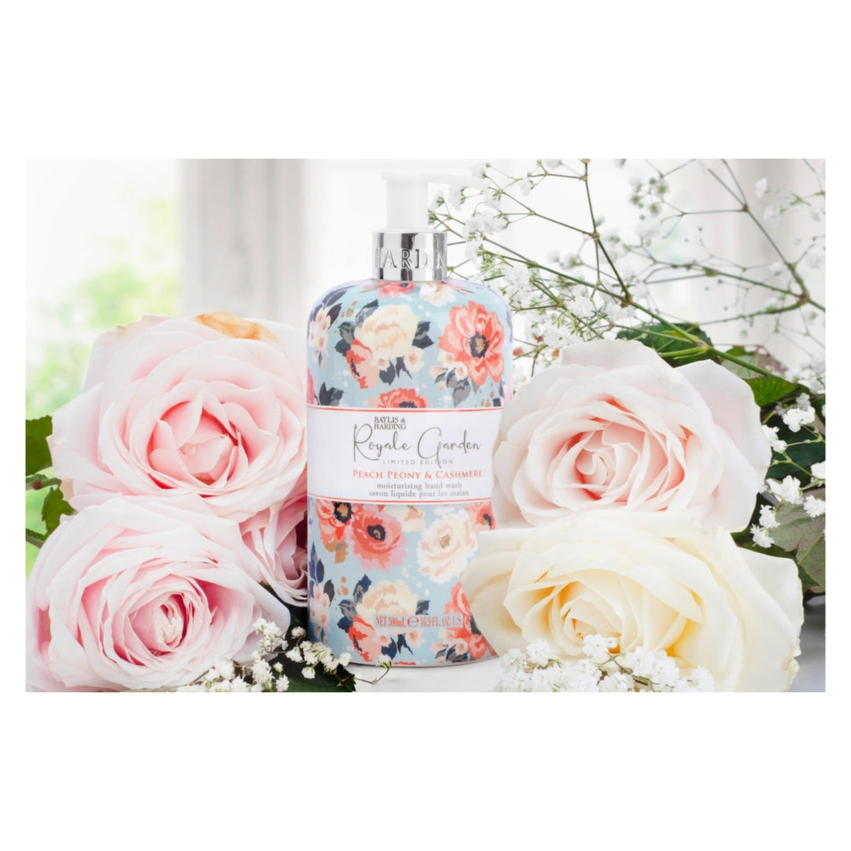 Baylis & Harding Peach Peony hand wash 500ml, view 2