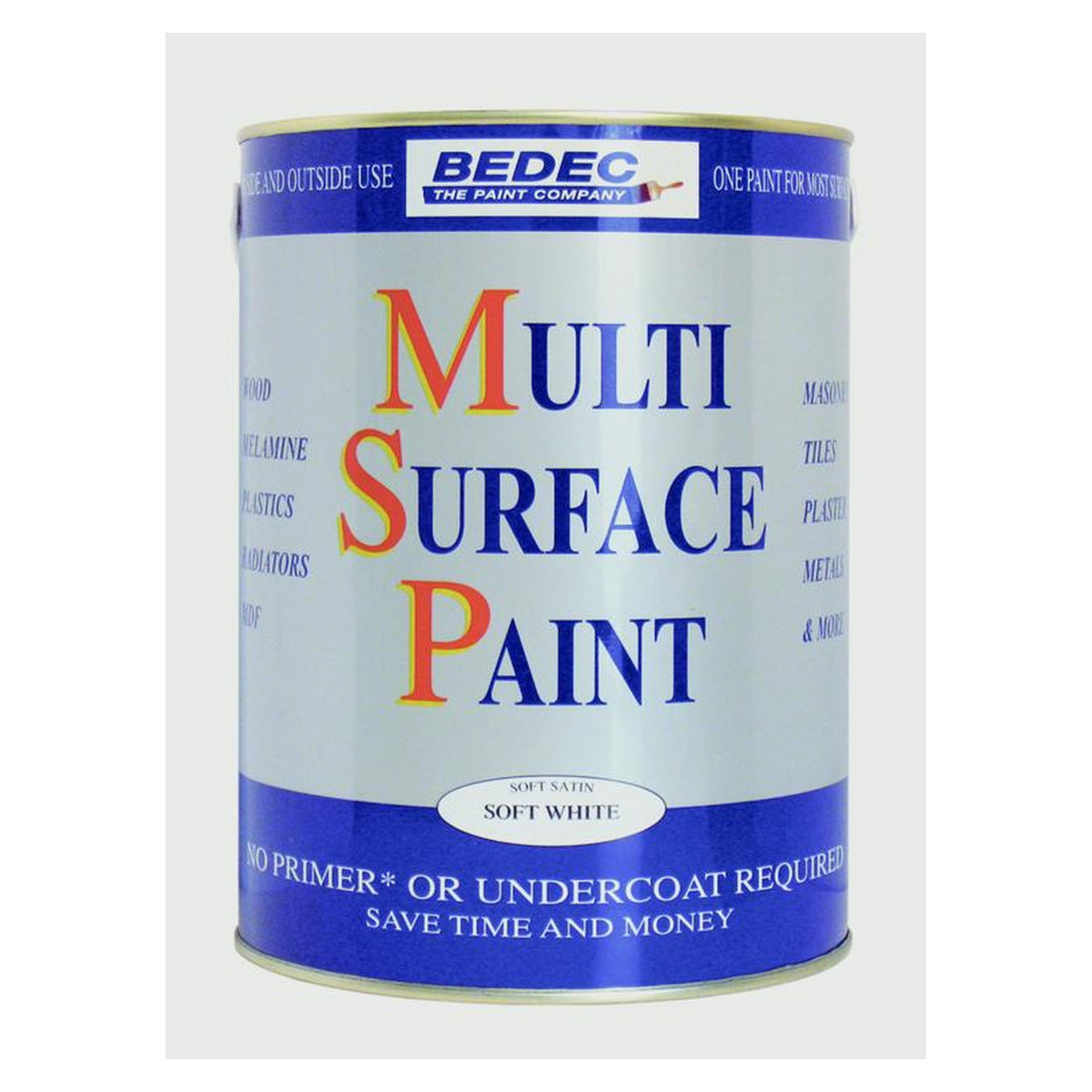 Bedec MSP Soft Satin 250ml tin in white