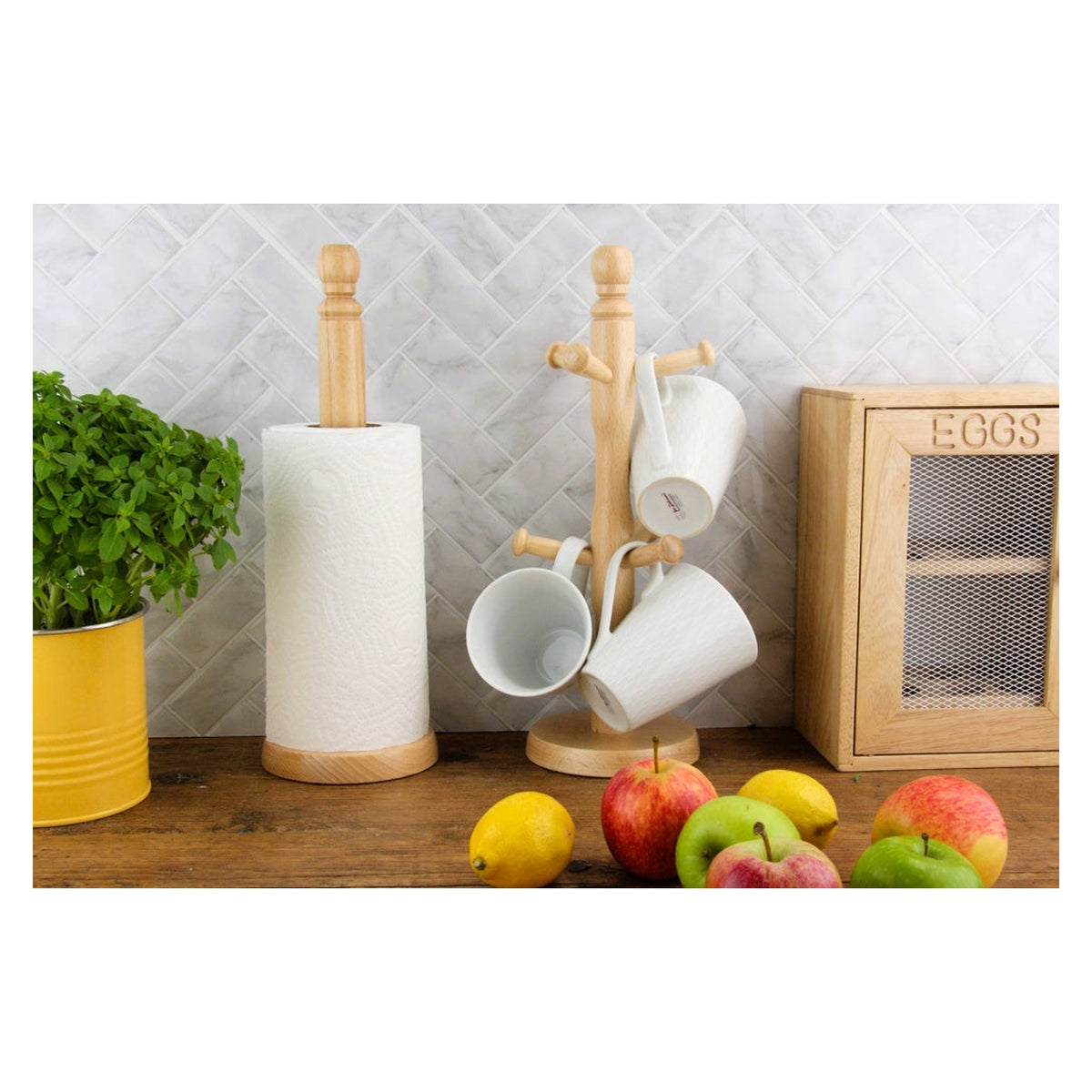 Beech Paper Towel Holder, view 3