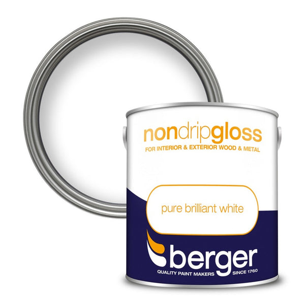 Berger Non Drip Gloss Pure Brilliant White 2.5L