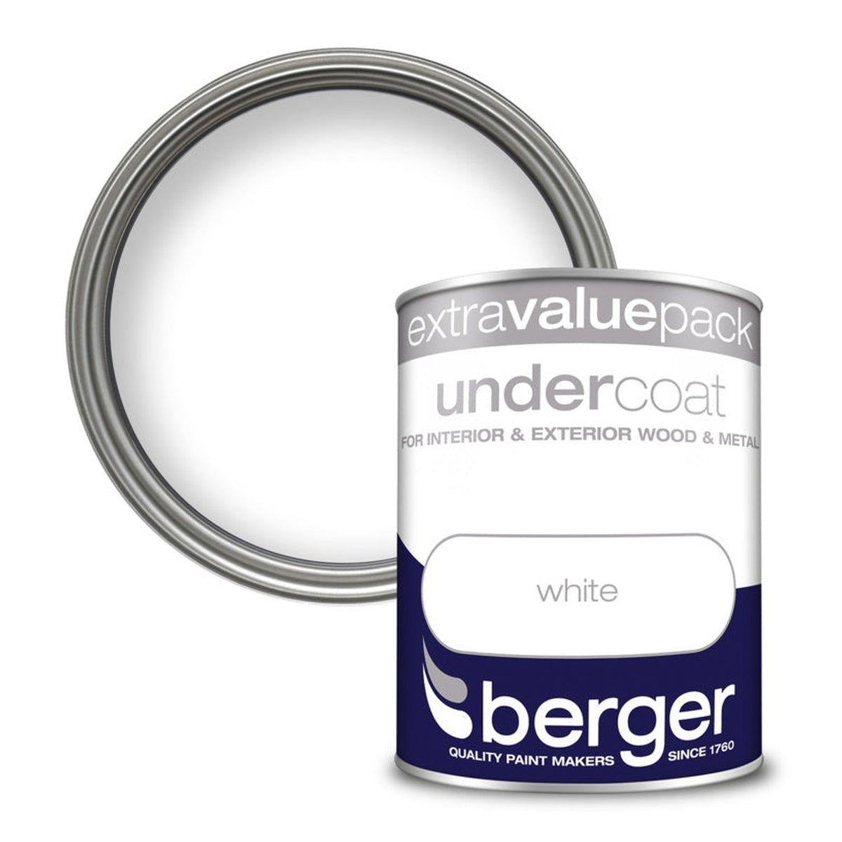 Berger Undercoat white 1.25L tin