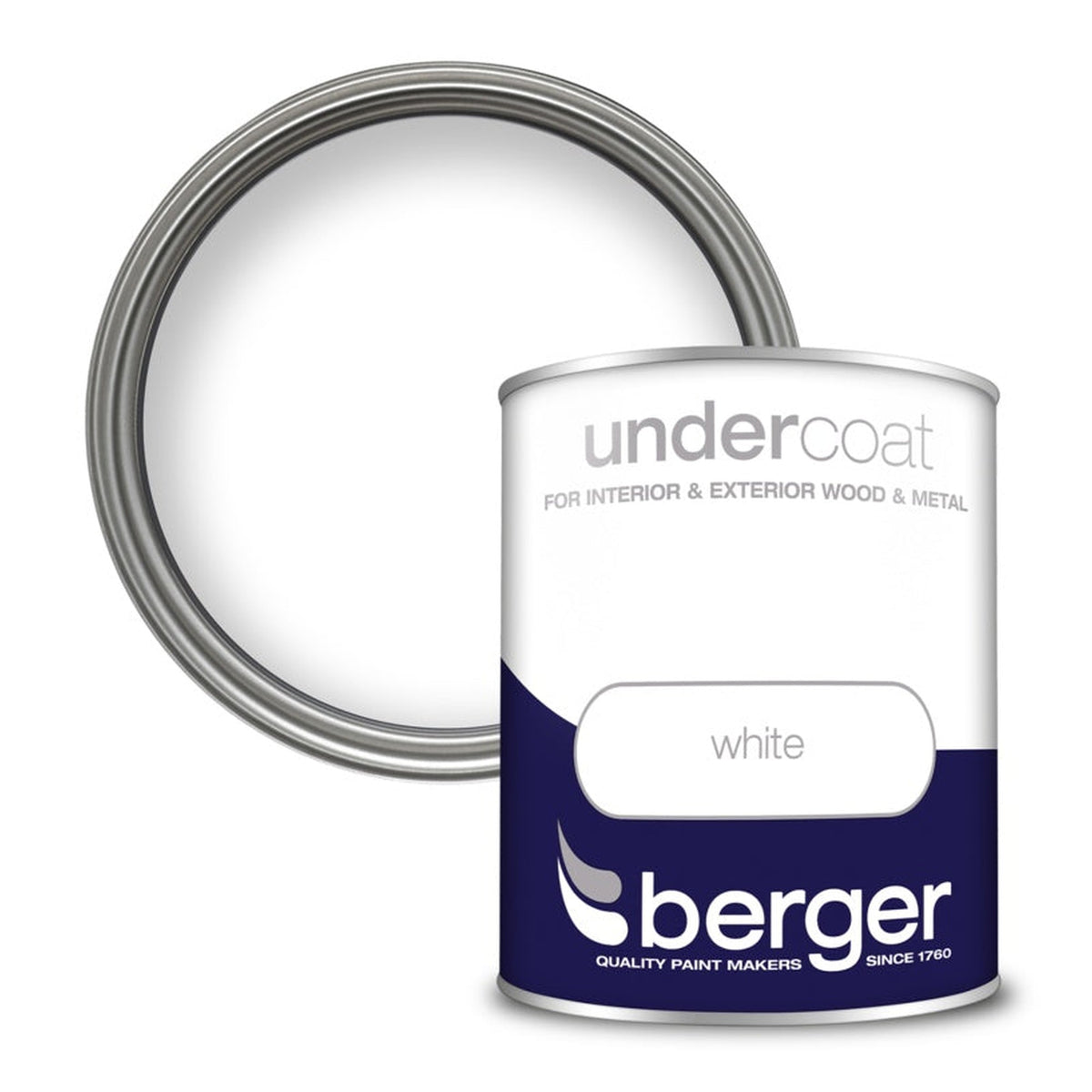 Berger white undercoat 750ml tin