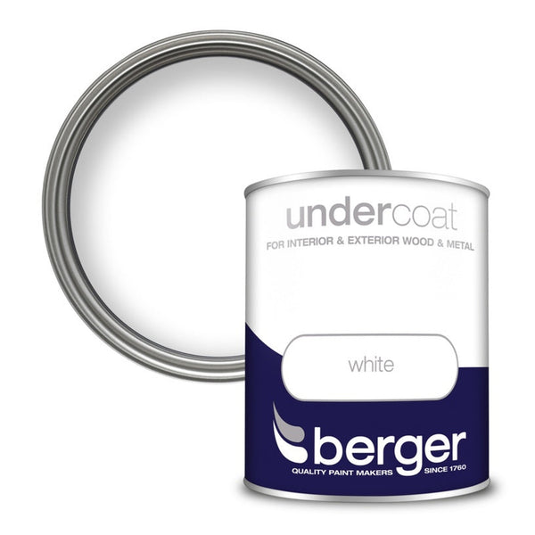 Berger white undercoat 750ml tin