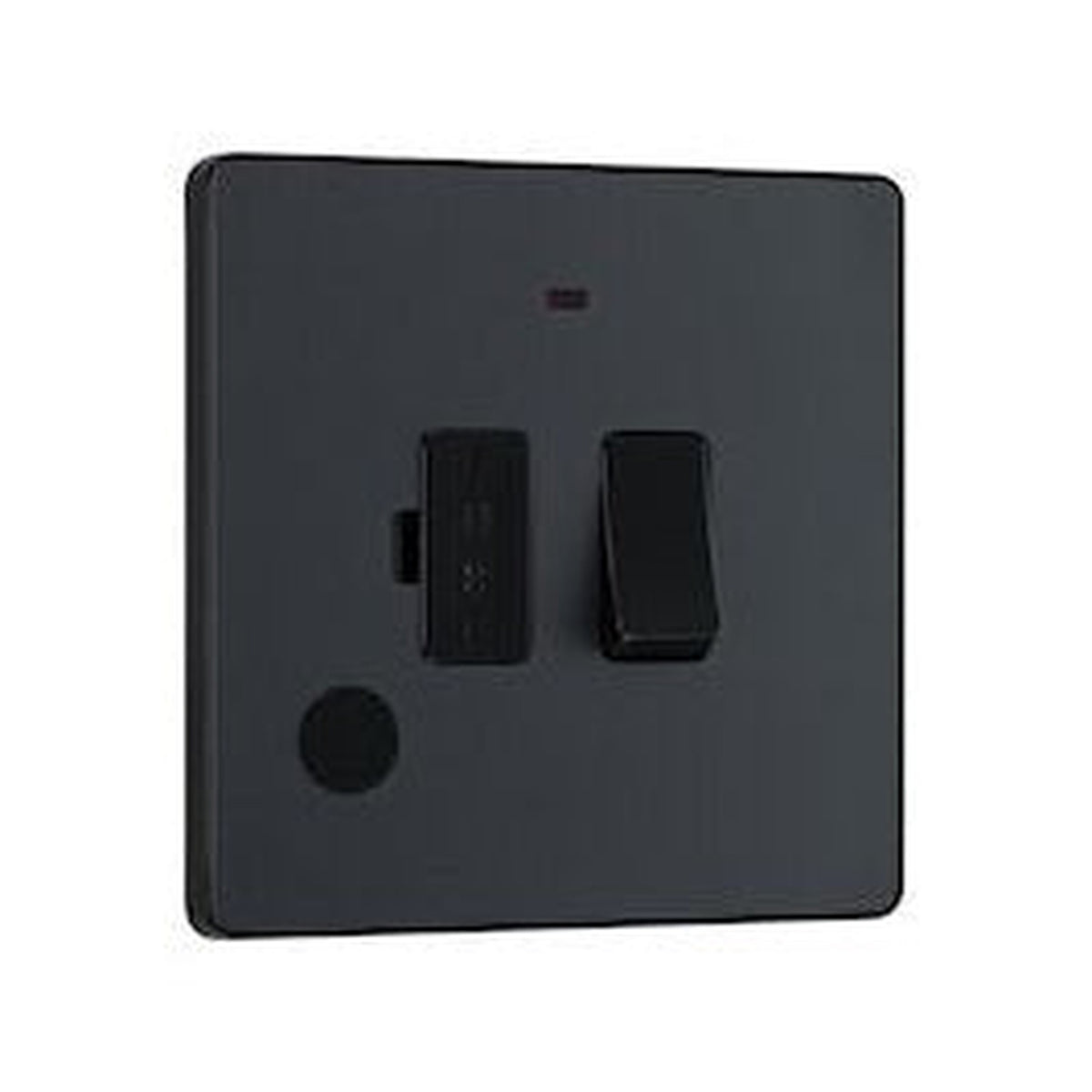 BG 13A switched fused spur with LED in matt grey