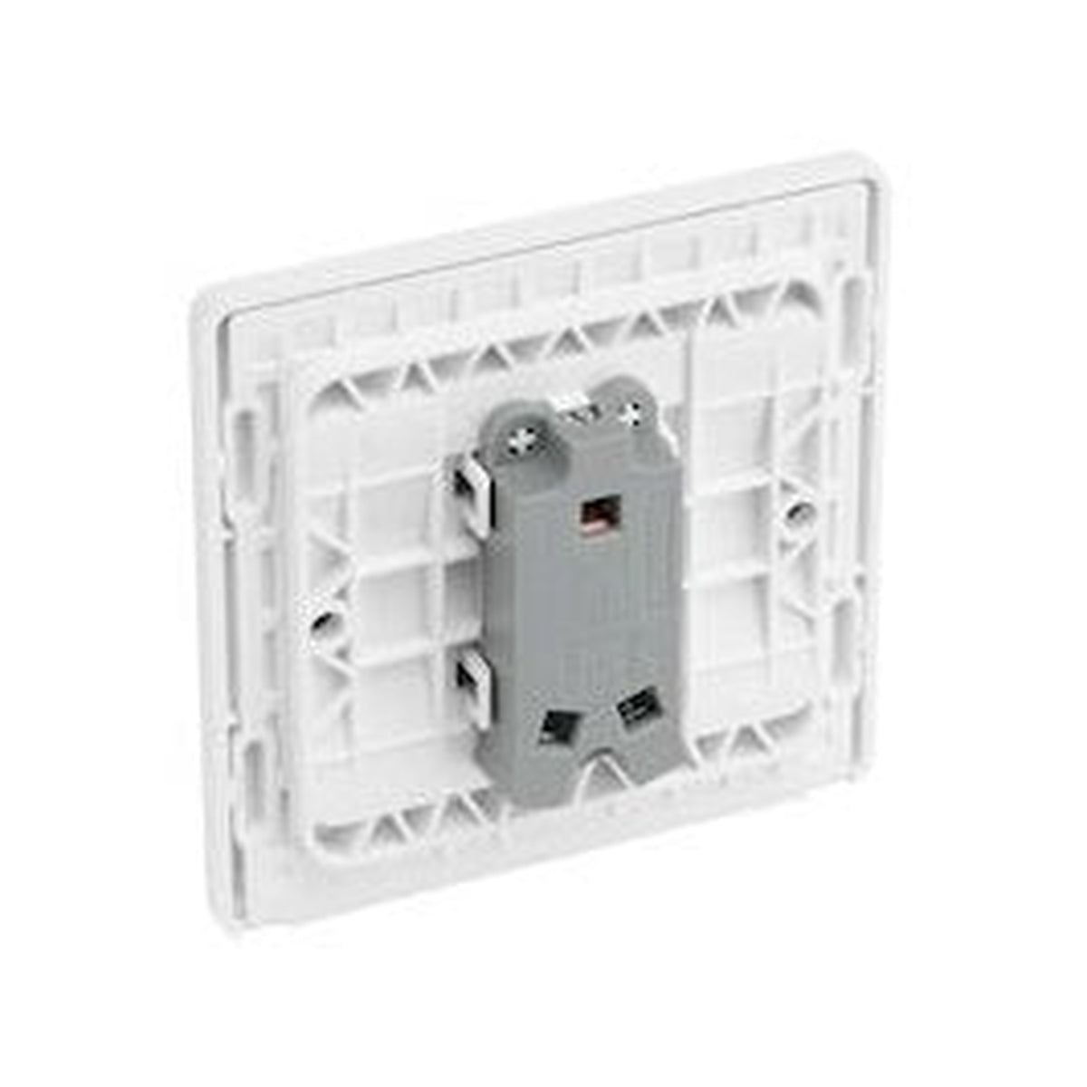 BG 20A 1 gang 2 way switch in pearlescent white, view 2