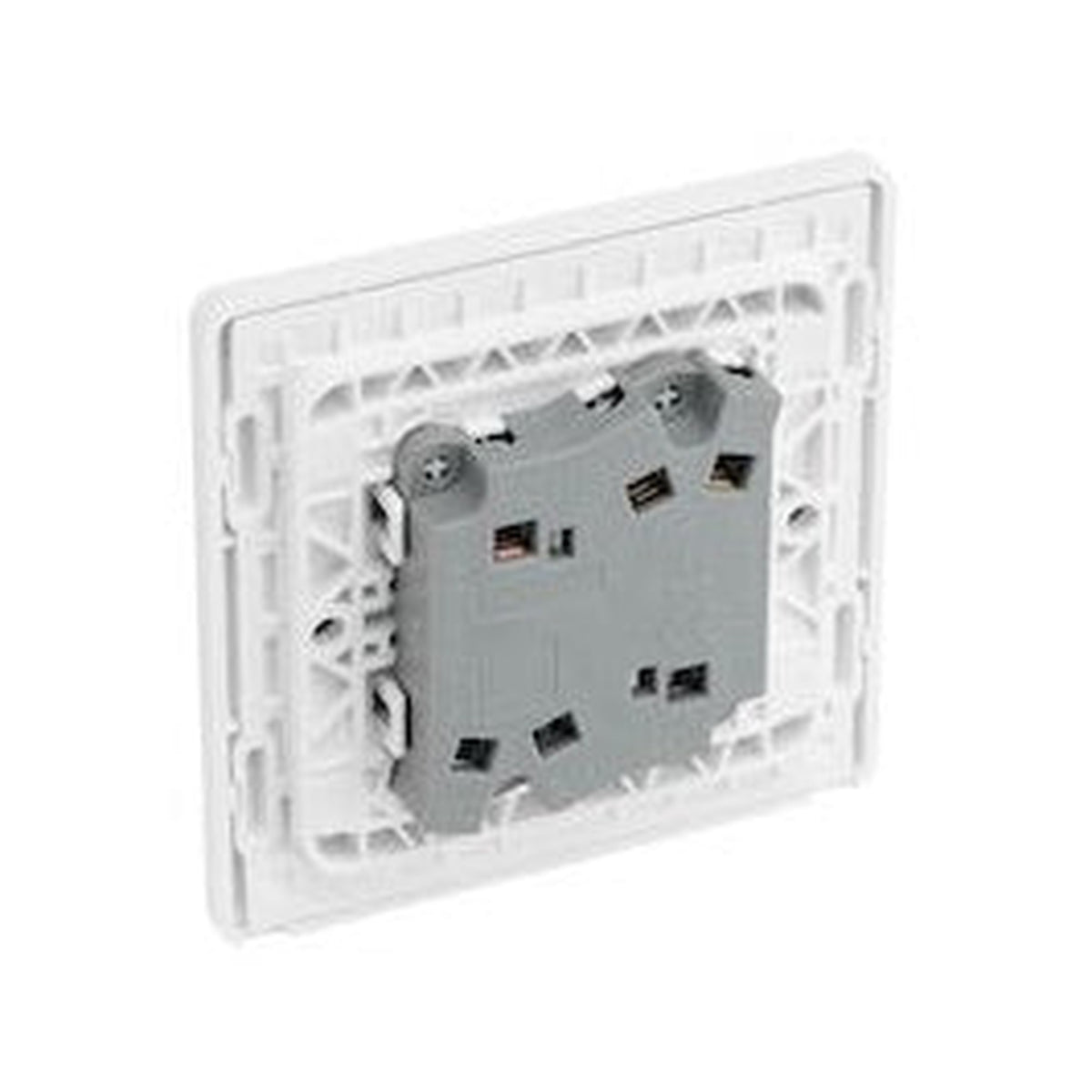 BG pearlescent white 20A 2 way plastic switch, view 2