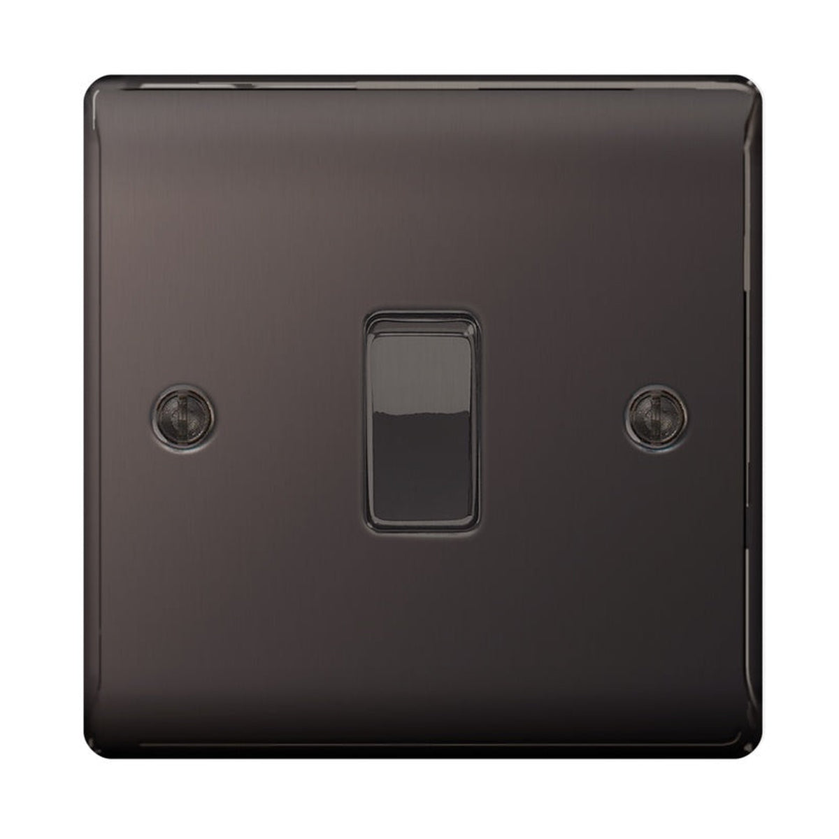BG Nexus Metal black nickel 1 gang switch