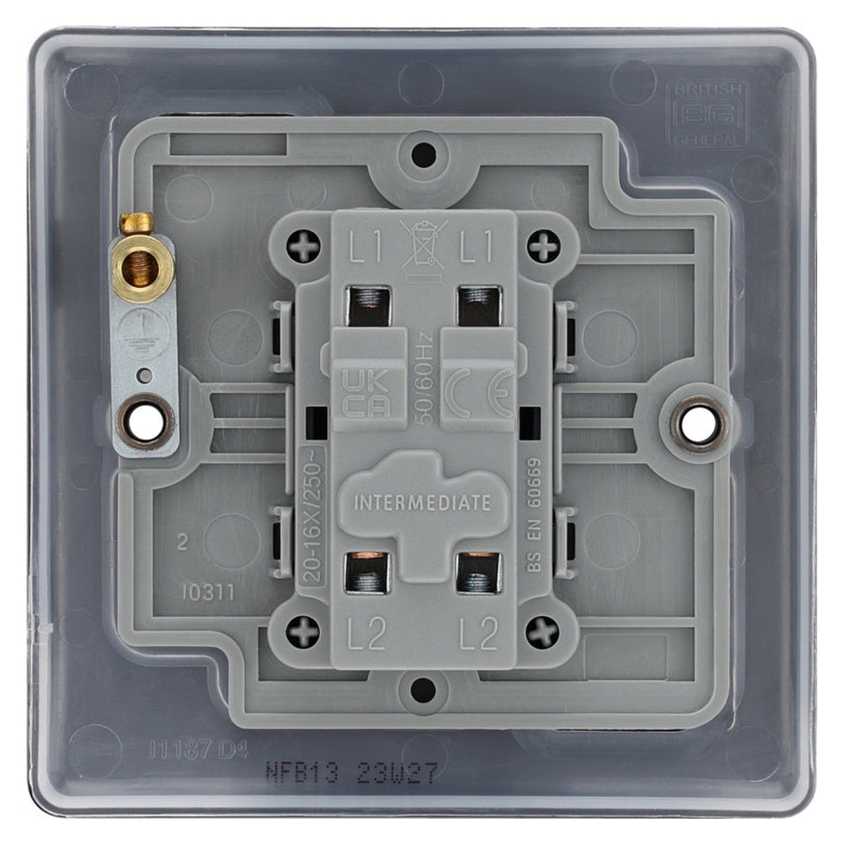 BG Nexus Metal matt black intermediate switch, view 3