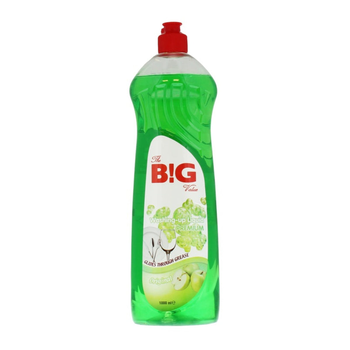 BG Washing Up Liquid 1L bottle, apple scent