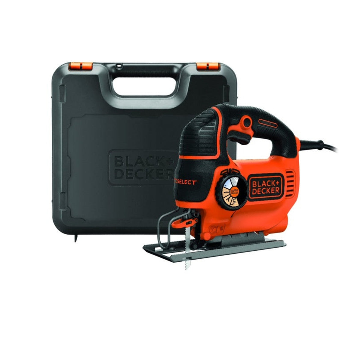 Black & Decker 520W variable speed jigsaw with kit box