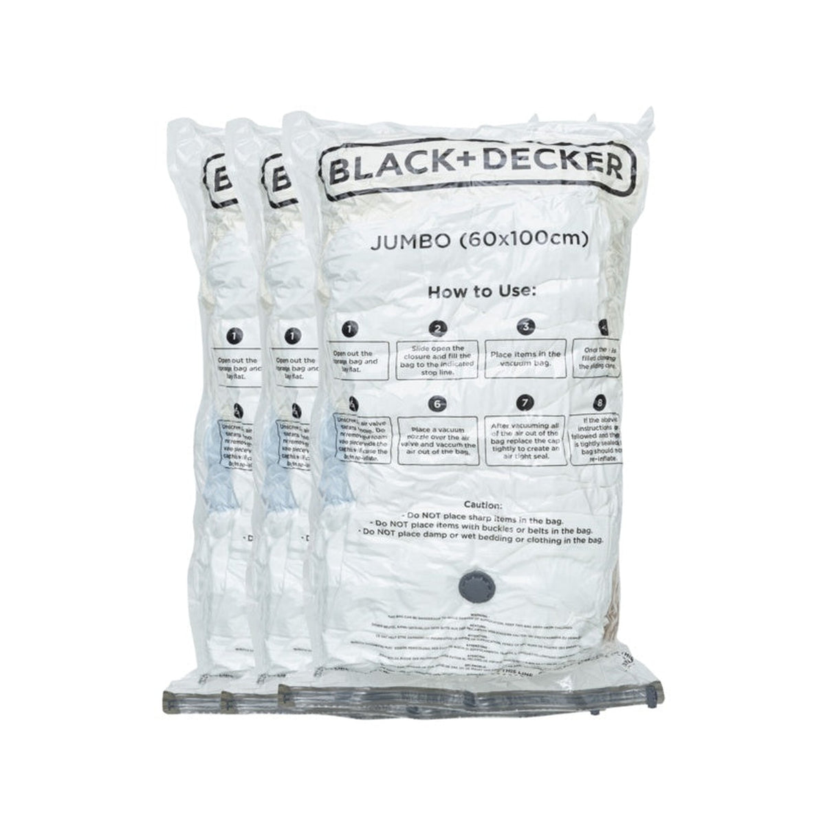 Black+Decker jumbo vacuum storage bags pack of 3, view 2