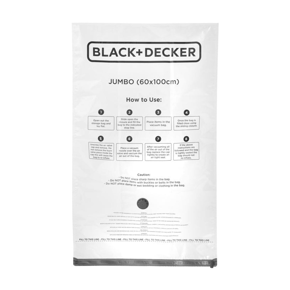 Black+Decker jumbo vacuum storage bags pack of 3, view 3