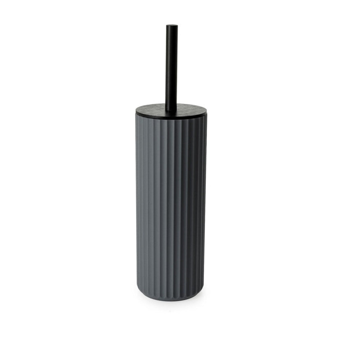 Blue Canyon Berkeley grey toilet brush with bamboo lid