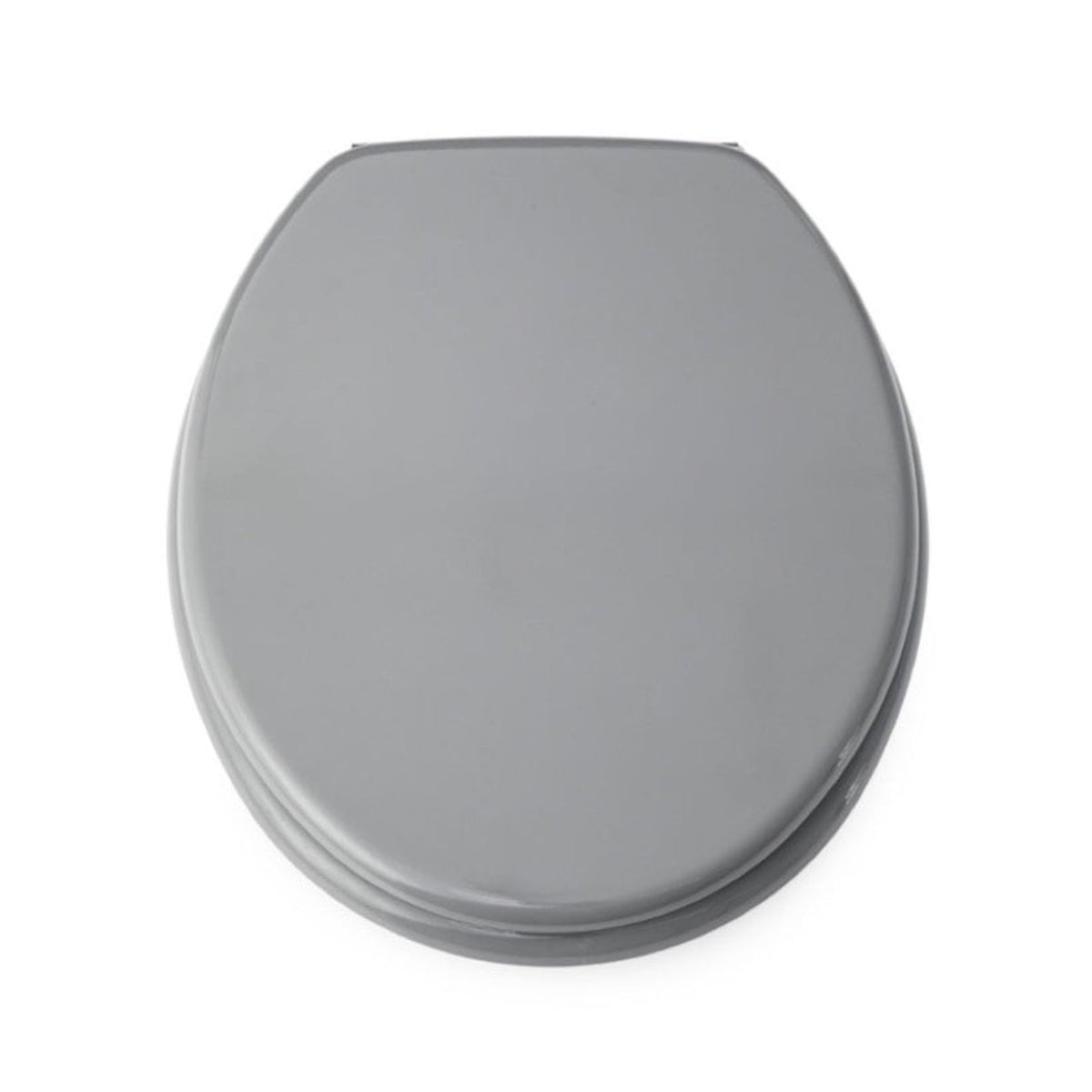 Blue Canyon grey MDF toilet seat with stainless steel hinges