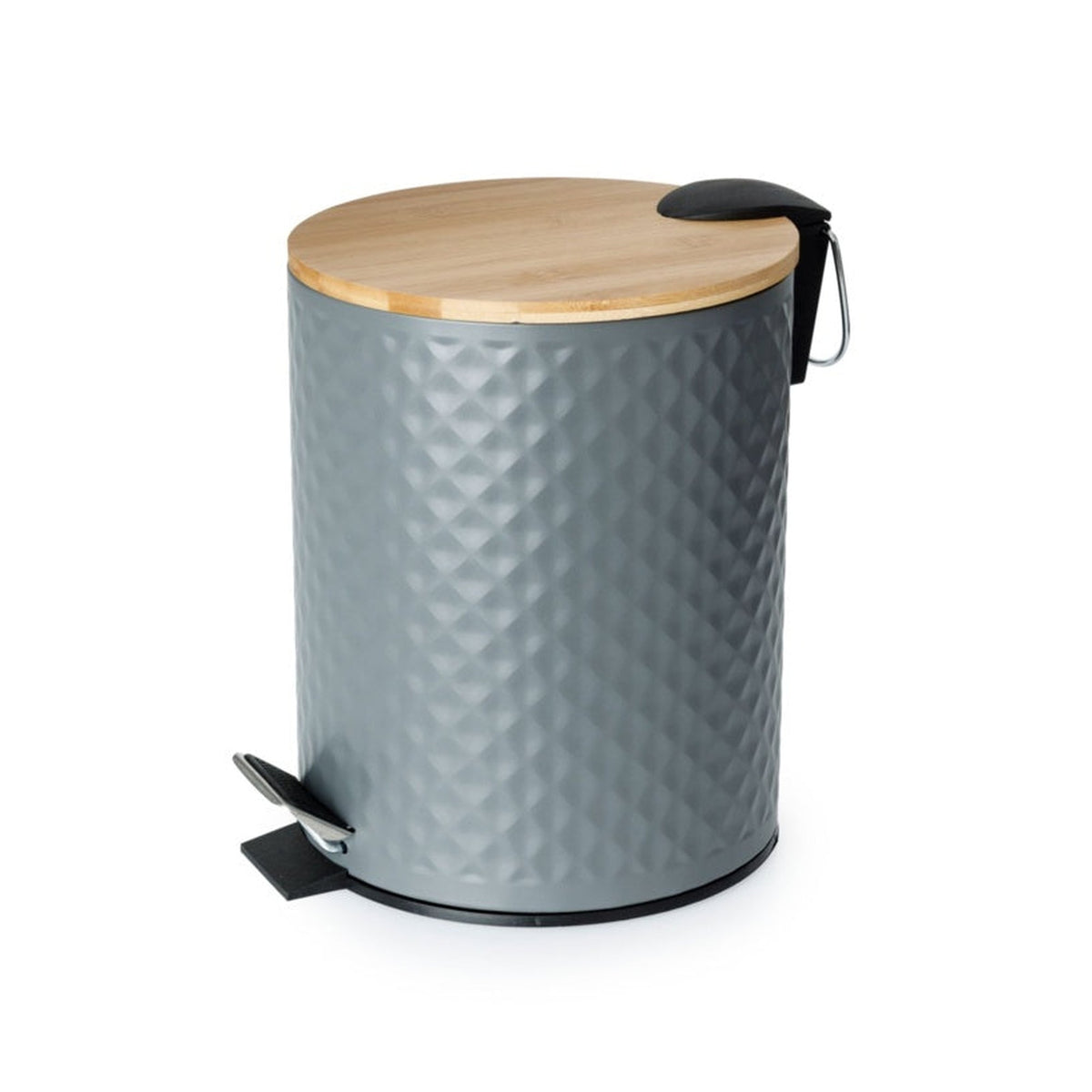 Blue Canyon 5L pedal bin with bamboo lid