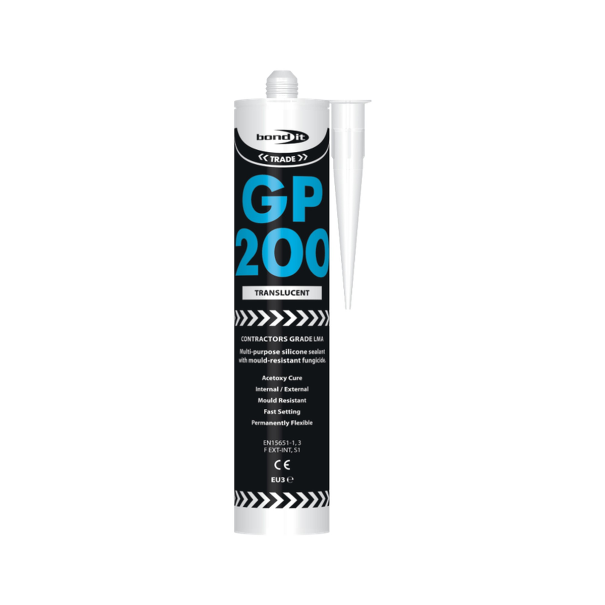 Bond-It GP200 translucent silicone sealant cartridge