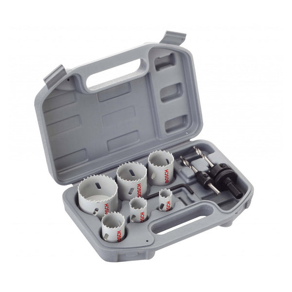 Bosch plumber's 9 piece HSS bi-metal holesaw kit