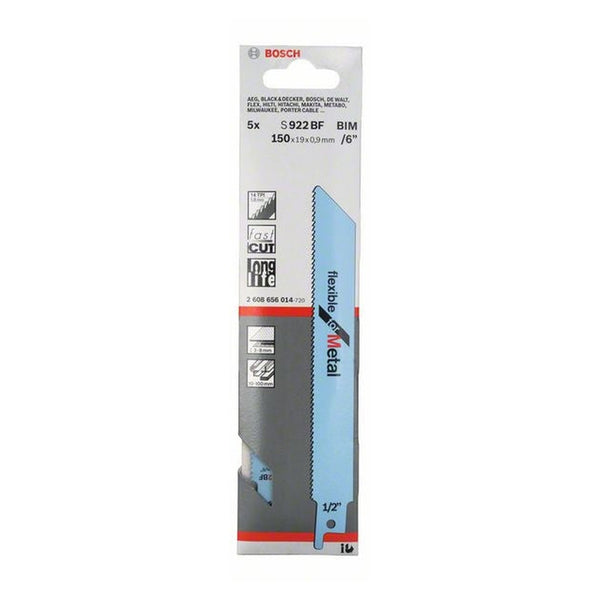 Bosch S922BF sabre saw blades pack of 5