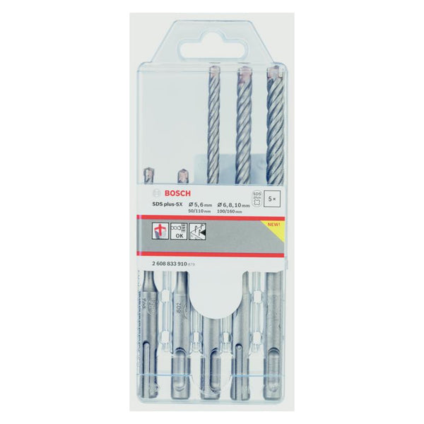 Bosch SDS Plus 5 piece drill bit set