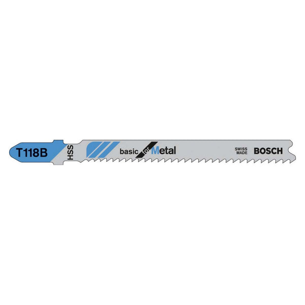 Bosch T118B Basic for Metal jigsaw blades, pack of 5