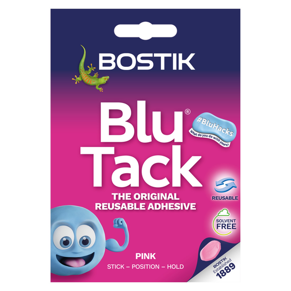 Bostik Blu Tack Handy pack in pink