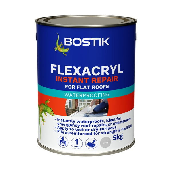 Bostik Flexacryl Instant Repair 5kg tub in grey