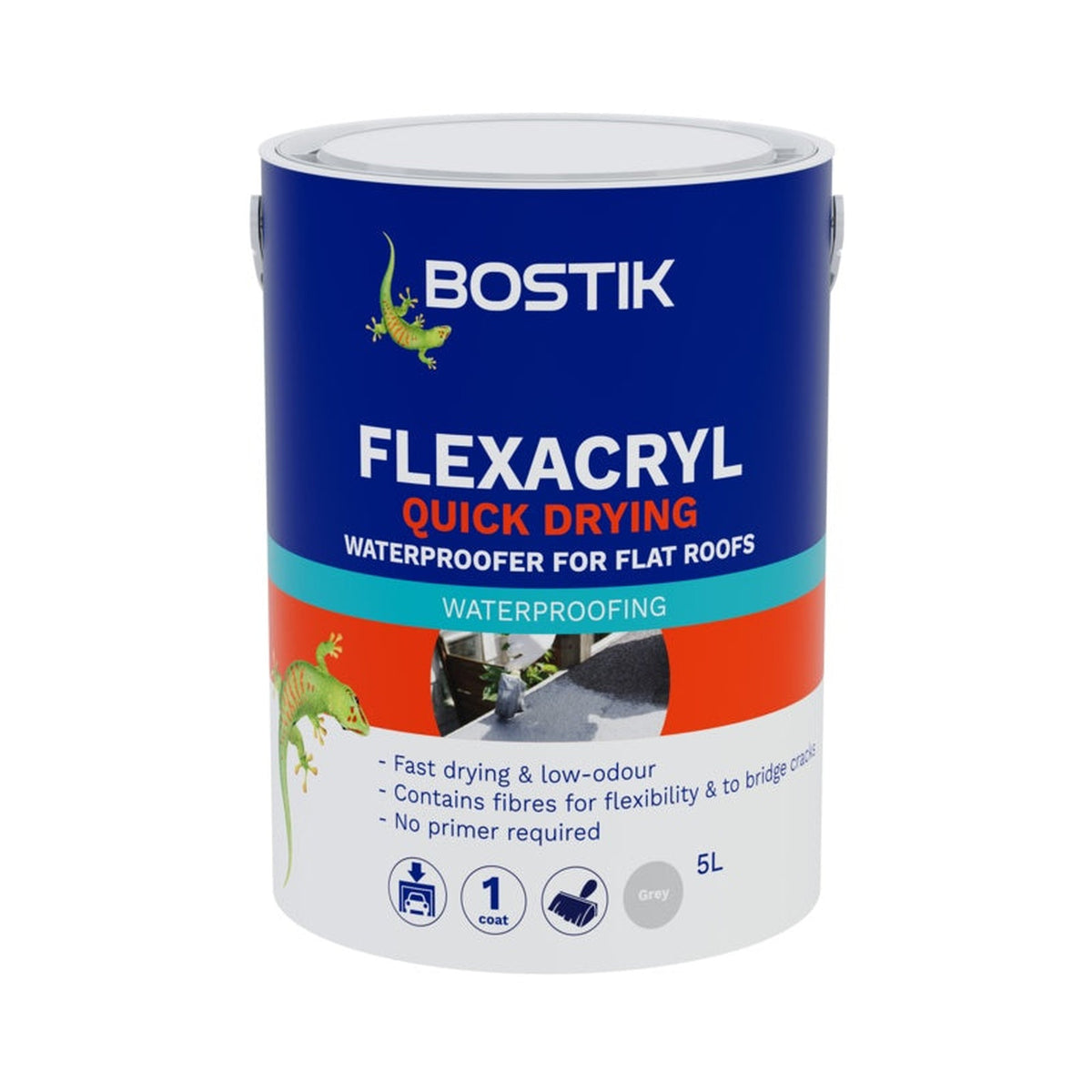 Bostik Flexacryl solvent free waterproofer 5L grey