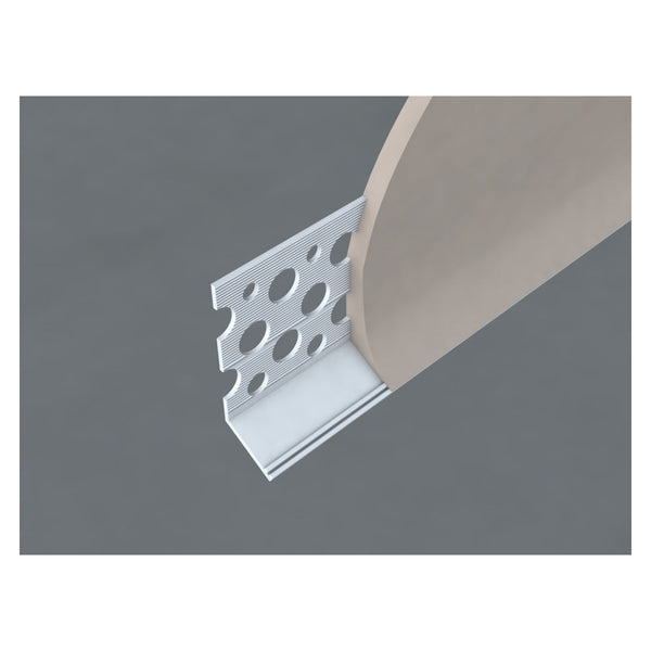 BPC white PVC-u render stop bead 20mm x 3m