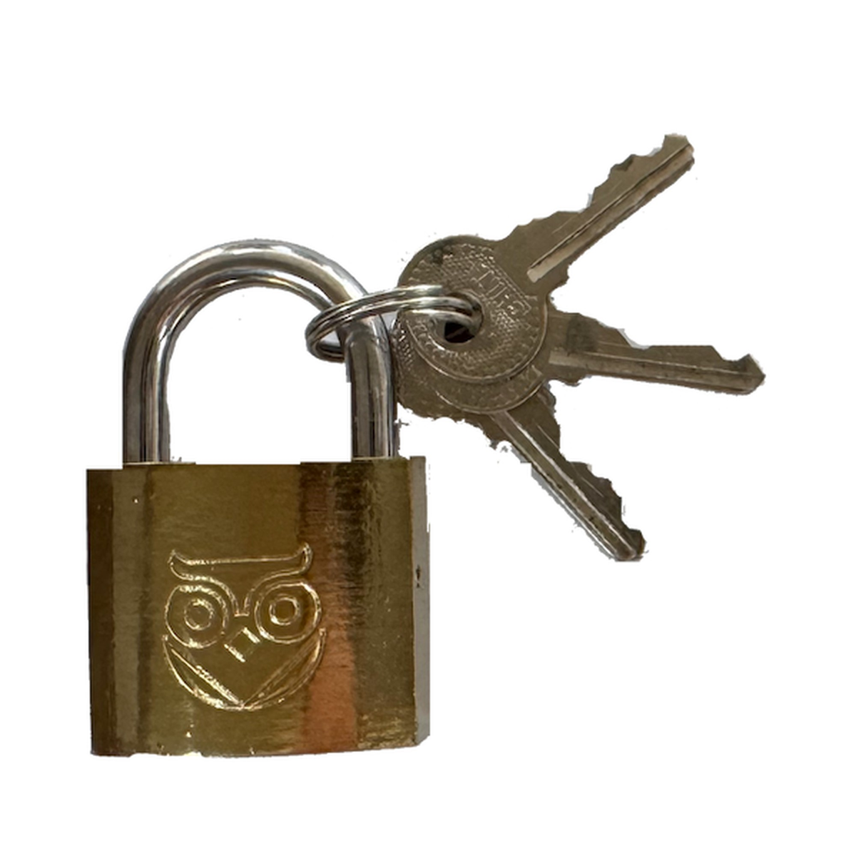 Brass Coated Padlock - 32mm, view 2