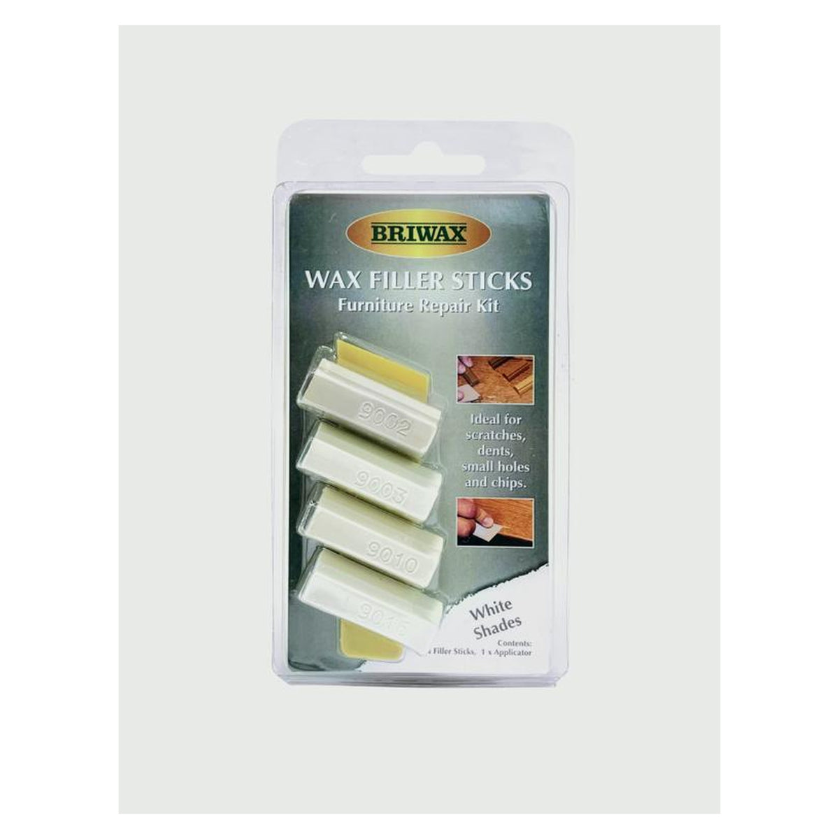 Briwax white wax filler sticks
