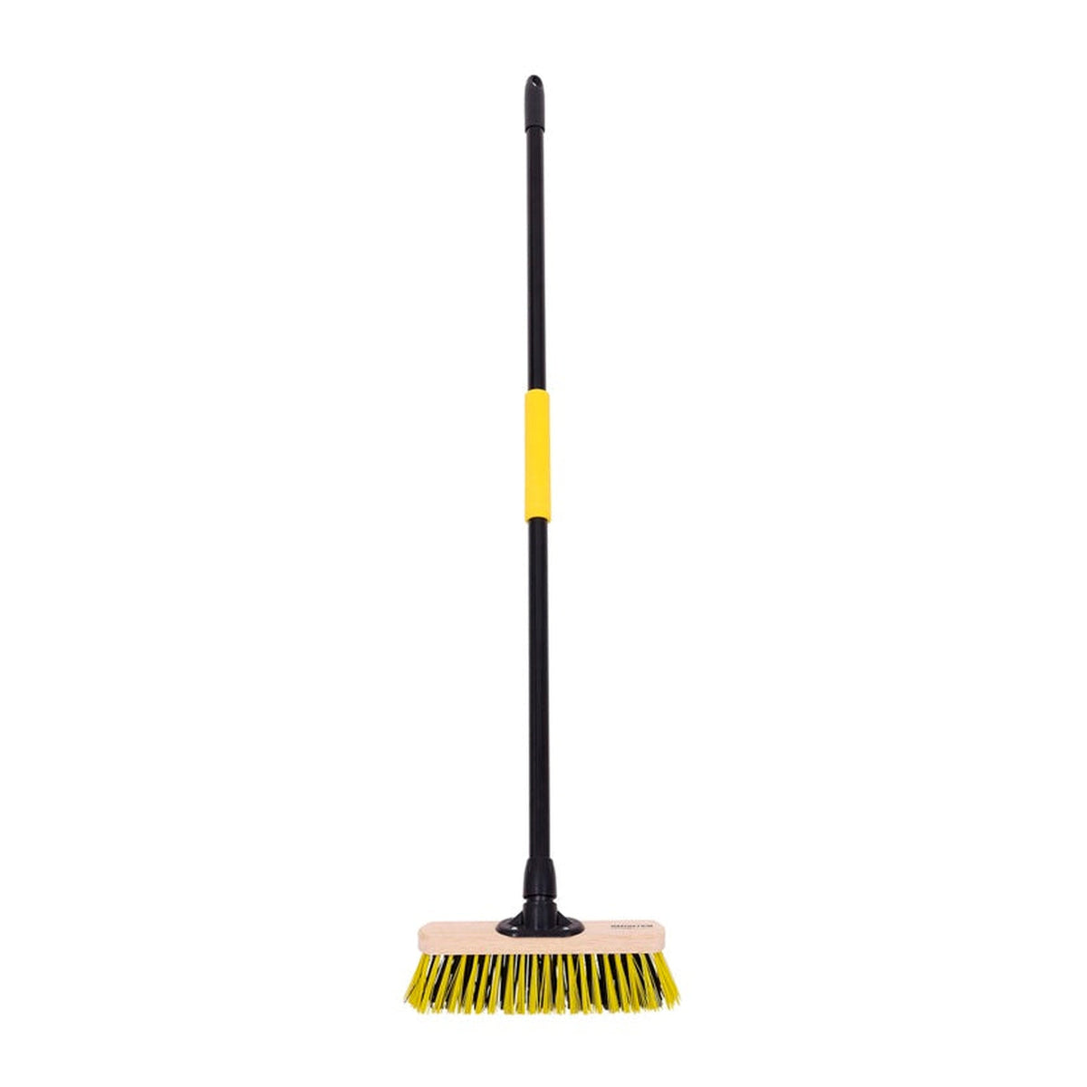 Bulldozer 11 inch stiff PVC broom with handle